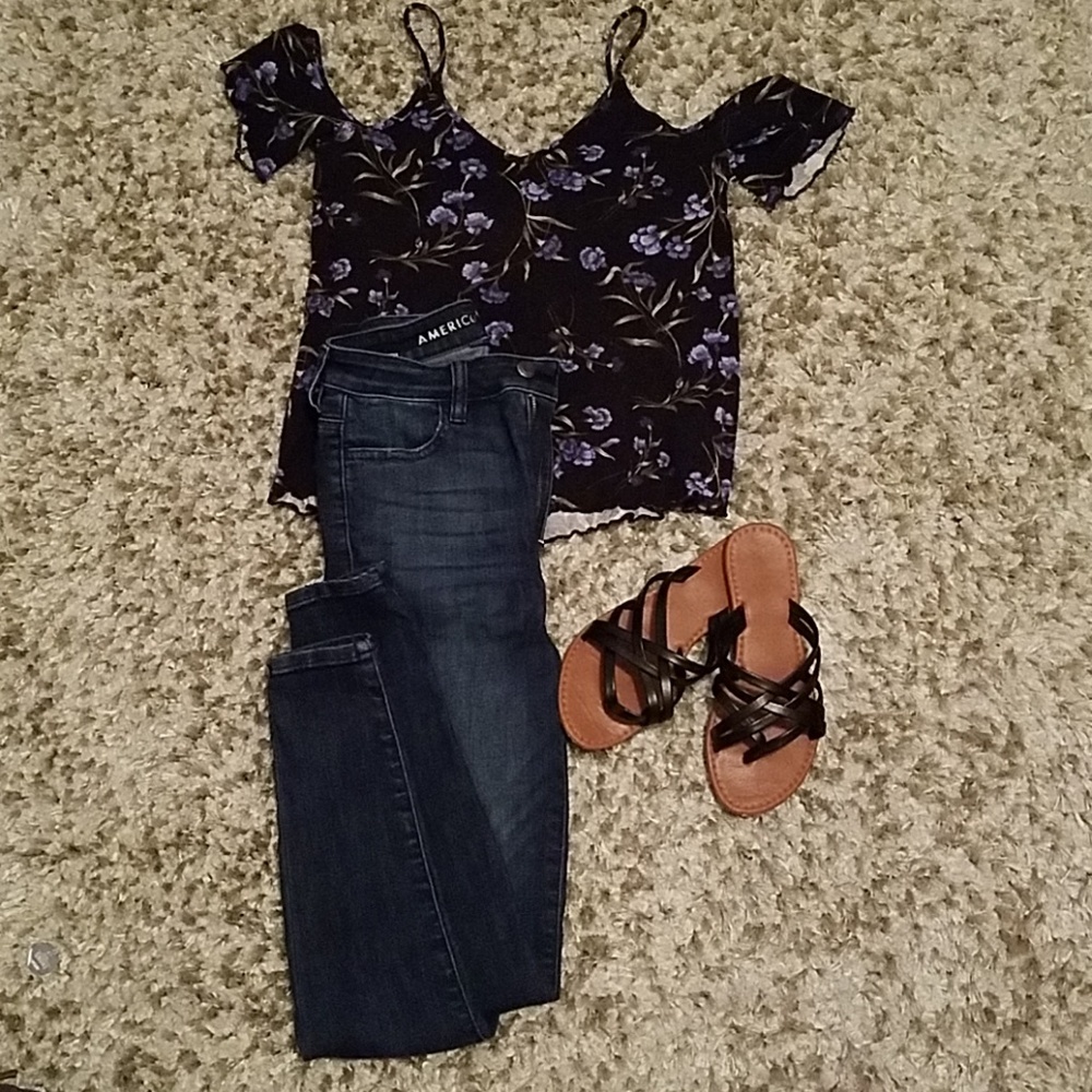 AEO off the shoulder soft and sexy tank